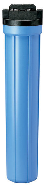 Pentek 150166 #20" 3/4" Valve-In-Head Standard Filter Housing Black/Blue With Pressure Relief