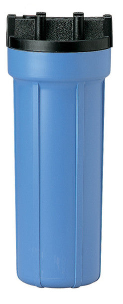 Pentek 158114 #10 Slim Line Housing 1/4" NPT Black/Blue w/o Pressure Relief