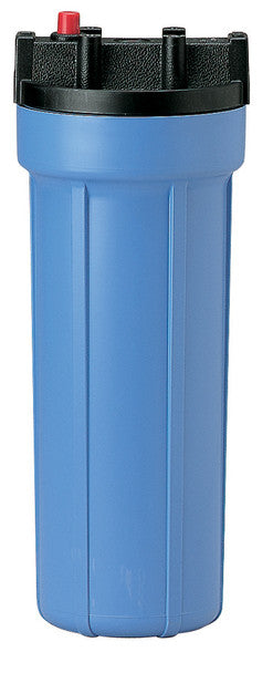 Pentek 158195 #10 Slim Line Housing 1/2" NPT Black/Blue With Pressure Relief